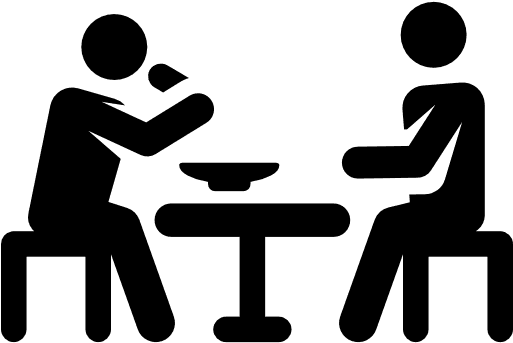 People Eating Dinner Png Black And White Download - Lunch Break Png - Free Transparent PNG Clipart Images Download. - Transparent PNG Free Download | PNGio