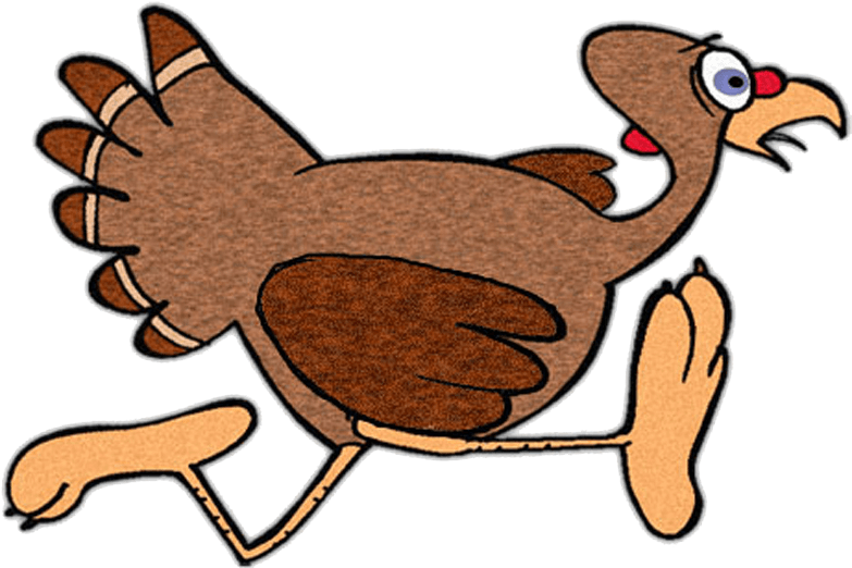 Before Gathering Around The Dinner Table With Family - Animated Running Turkey Gif - Free Transparent PNG Clipart Images Download. - Transparent PNG Free Download | PNGio