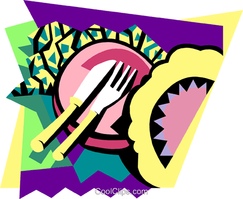 Dinner Setting Royalty Free Vector Clip Art Illustration - Illustration - Free Transparent PNG Clipart Images Download. - Transparent PNG Free Download | PNGio