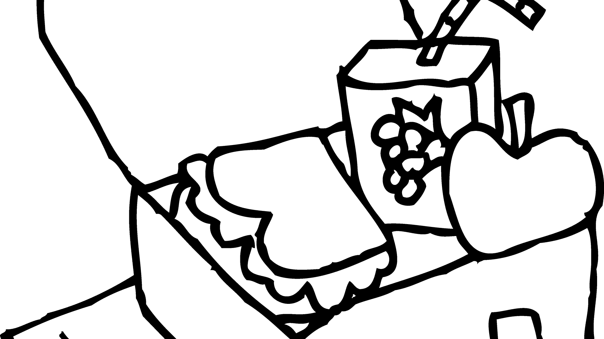 Picture Free Stock Dinner Drawing Food - Lunch Box Clipart Black And White - Free Transparent PNG Clipart Images Download. - Transparent PNG Free Download | PNGio