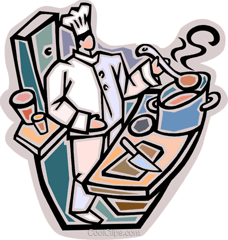 Chef Preparing For Dinner Rush Royalty Free Vector - Preparing Food Clipart - Free Transparent PNG Clipart Images Download. - Transparent PNG Free Download | PNGio
