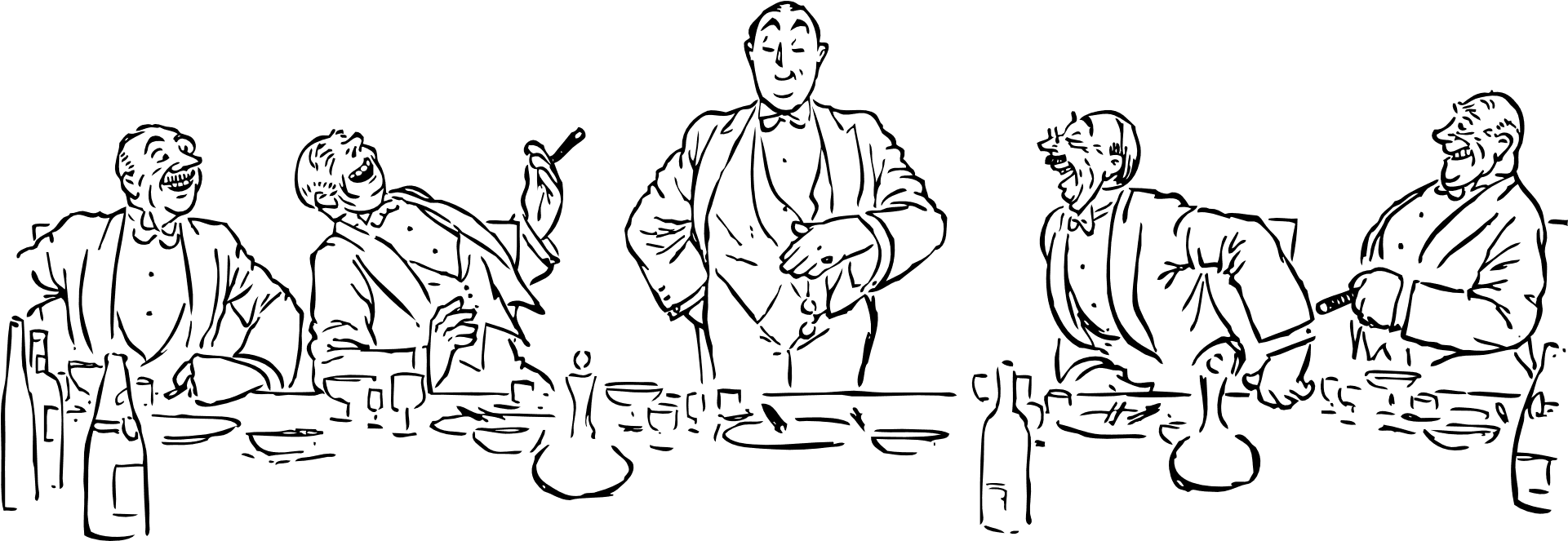 Talking People After Dinner - Dinner Clip Art Free Transparent PNG - 1920x960 - Free Download on - Transparent PNG Free Download | PNGio