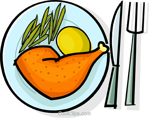 Chicken Dinner Royalty Free Vector Clip Art Illustration - Chicken Dinner Clipart Transparent PNG - 480x382 - Free Download on - Transparent PNG Free Download | PNGio