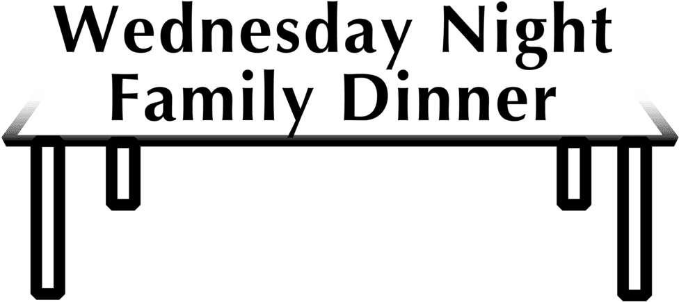 Weds Night Family Dinner Logo Draft1 Bw - Dinner Transparent PNG - 1000x456 - Free Download on - Transparent PNG Free Download | PNGio