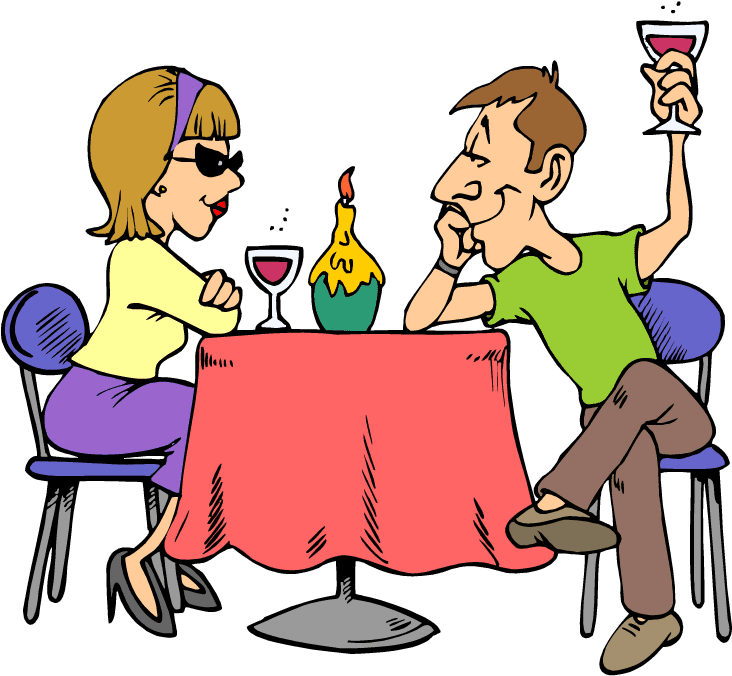 Free Dining Cliparts Download - Dinner For Two Cartoon Transparent PNG - 750x675 - Free Download on - Transparent PNG Free Download | PNGio