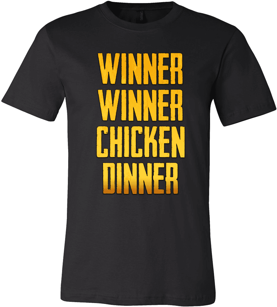 Winner Winner Chicken Dinner T-shirt - Winner Winner Chicken Dinner Pubg Shirt Transparent PNG - 1000x1000 - Free Download on - Transparent PNG Free Download | PNGio