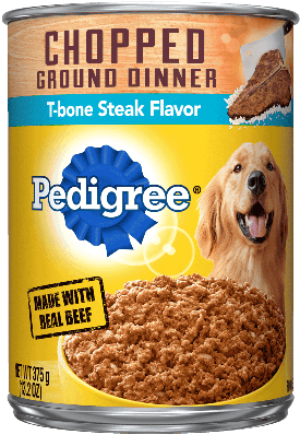 Pedigree® Wet Dog Food Chopped Ground Dinner T-bone - Pedigree Chopped Ground Dinner Chicken Transparent PNG - 300x400 - Free Download on - Transparent PNG Free Download | PNGio