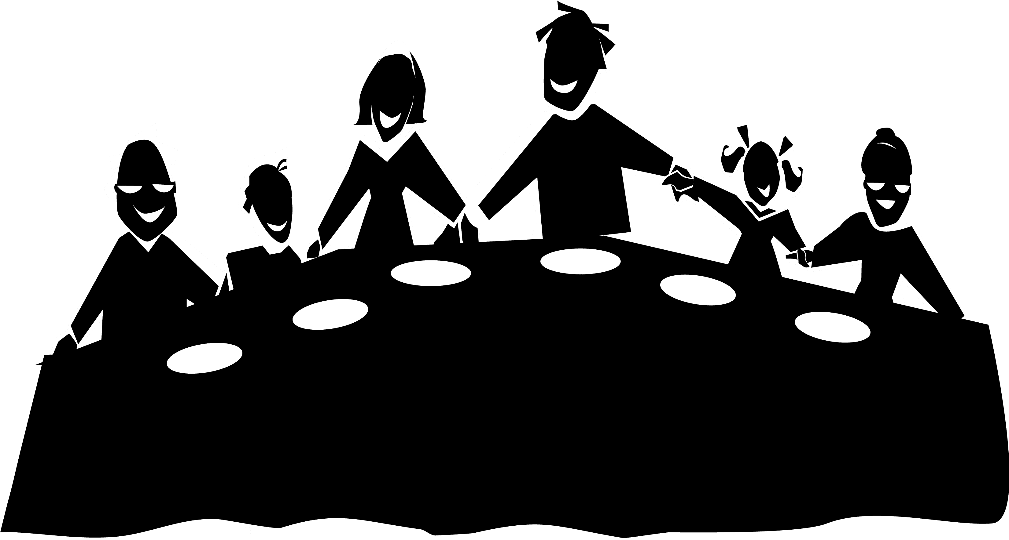 Meal Clipart Team Dinner - Family Dinner Table Clip Art Transparent PNG - 3300x1779 - Free Download on - Transparent PNG Free Download | PNGio