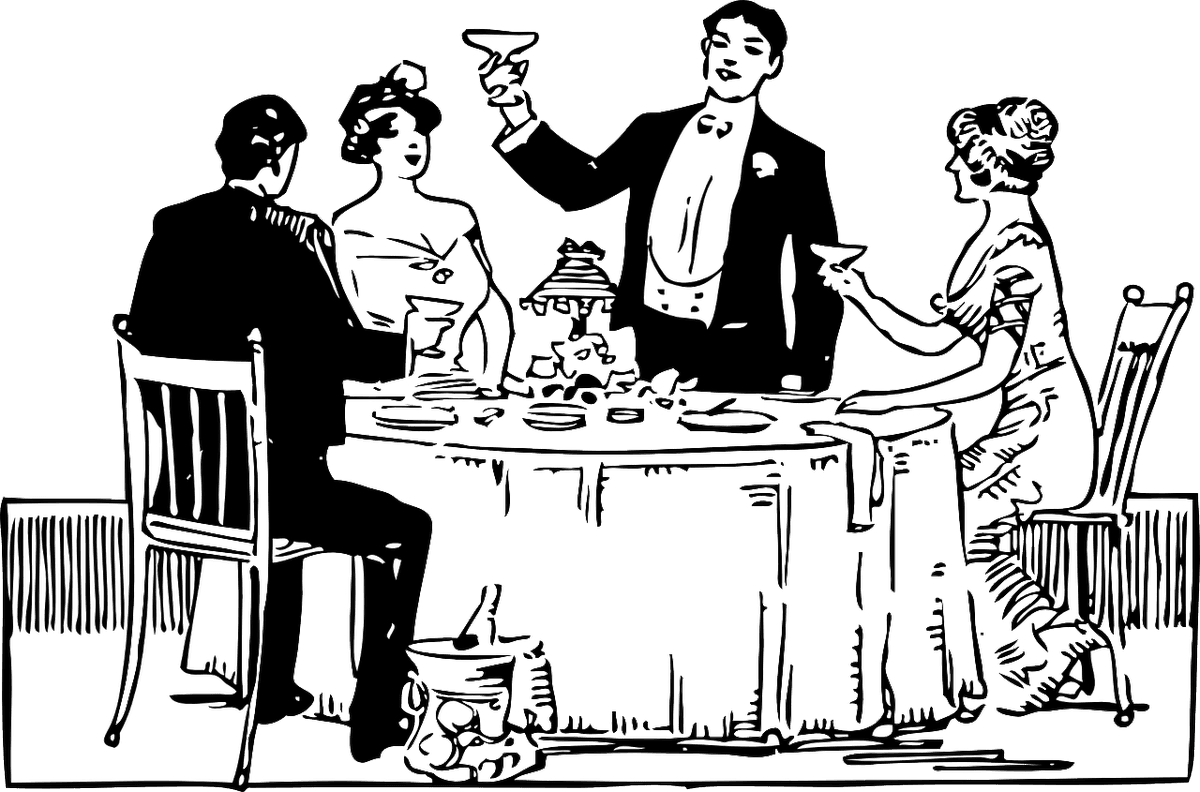 Timothy Mcsweeney On Twitter - Dinner Party Clipart Transparent PNG - 1200x792 - Free Download on - Transparent PNG Free Download | PNGio