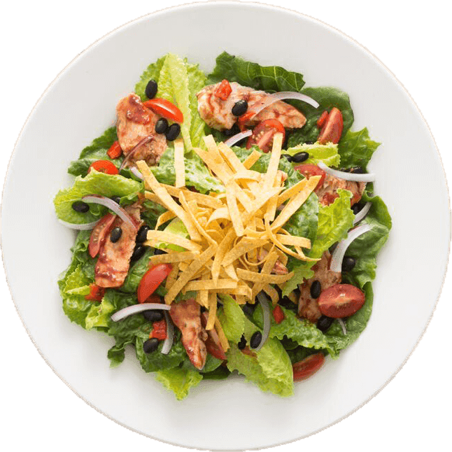 Fajita-spiced Bbq Chicken, Black Beans, Roasted Chilies, - Healthy Dinner Salads Transparent PNG - 646x646 - Free Download on - Transparent PNG Free Download | PNGio