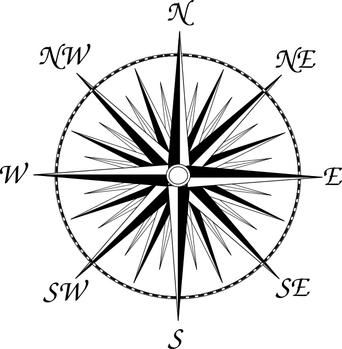 Another Compass Rose, This One With All 32 Points For - Dinner Plate Wedding Icon Transparent PNG - 677x692 - Free Download on - Transparent PNG Free Download | PNGio