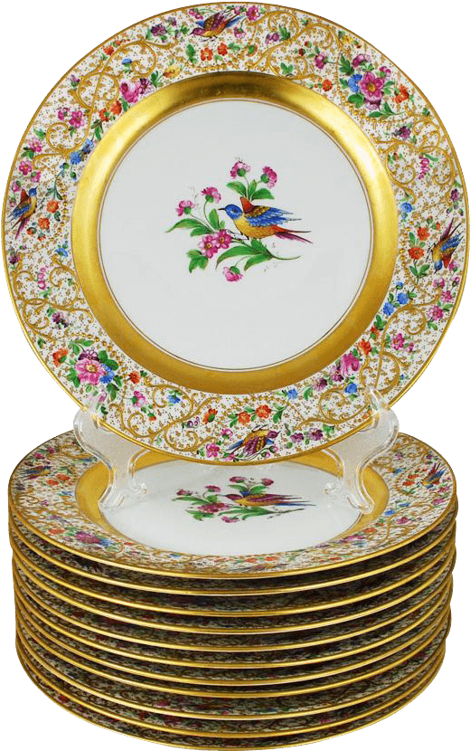 Dresden Ambrosius Lamm 12 Dinner Plates Set Birds Ornithological - Plate Transparent PNG - 829x829 - Free Download on - Transparent PNG Free Download | PNGio