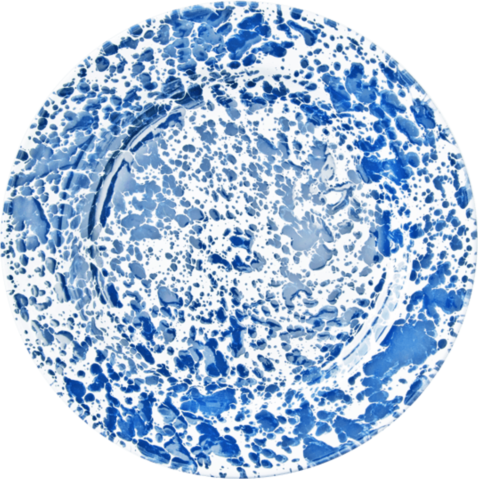 Blue Splatter Enamel Dinner Plate - Circle Transparent PNG - 600x600 - Free Download on - Transparent PNG Free Download | PNGio