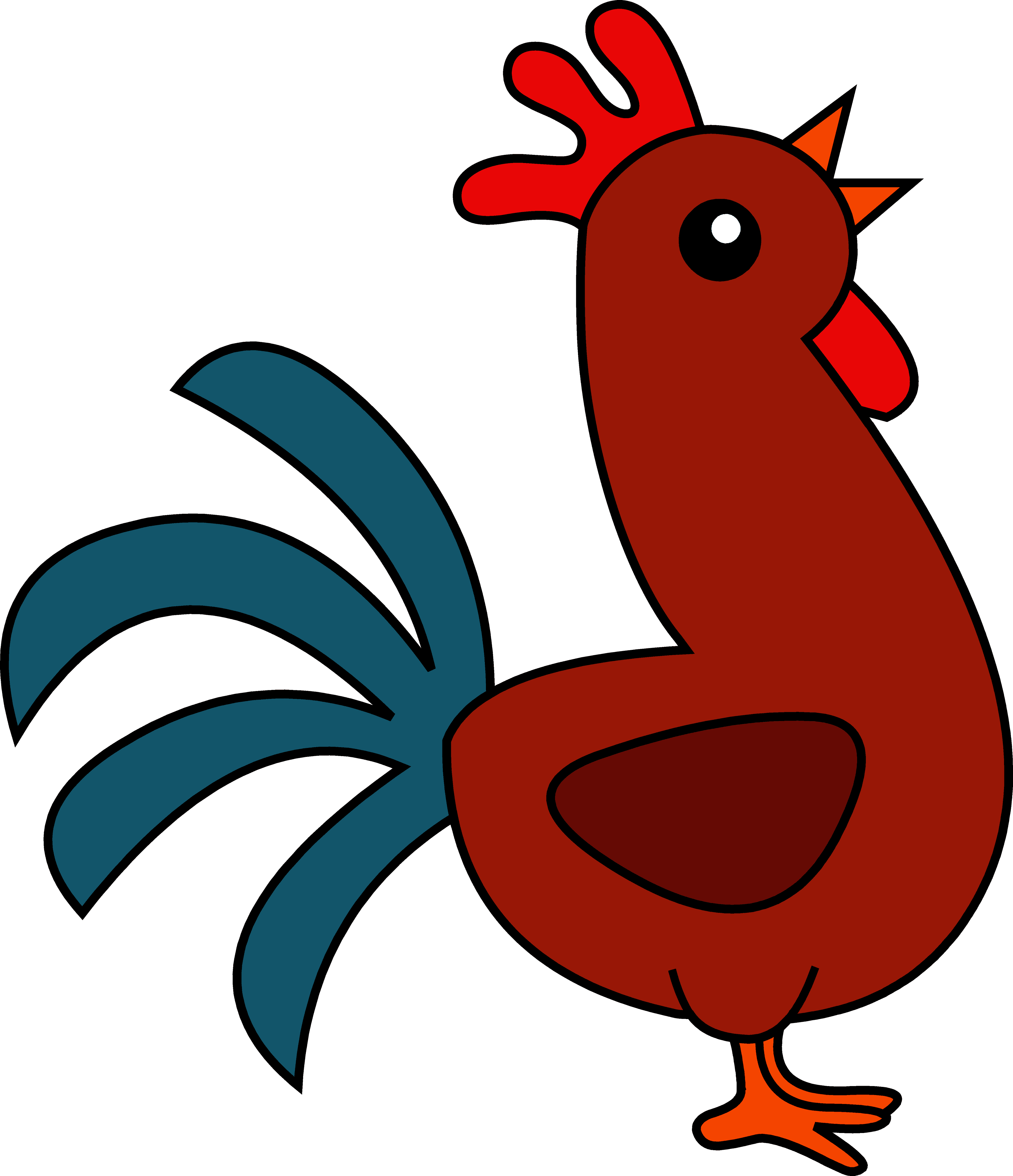 New Images 2018 Cooked Chicken Clipart Black And White - Rooster Clipart Transparent PNG - 830x964 - Free Download on - Transparent PNG Free Download | PNGio