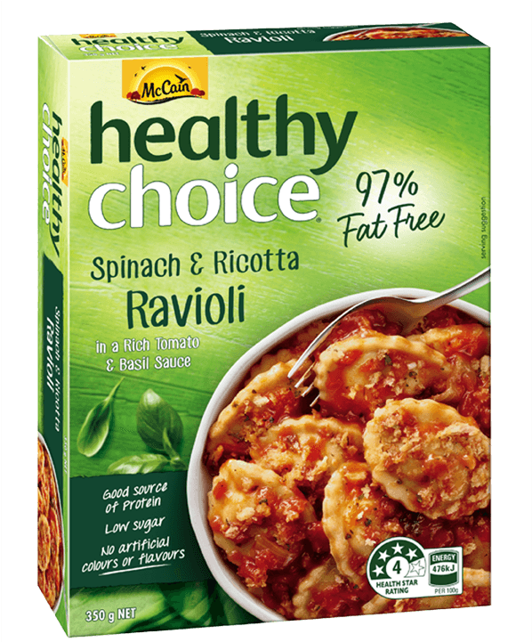 Healthy Choice Spinach & Ricotta Ravioli 350g Transparent PNG - 720x720 - Free Download on - Transparent PNG Free Download | PNGio