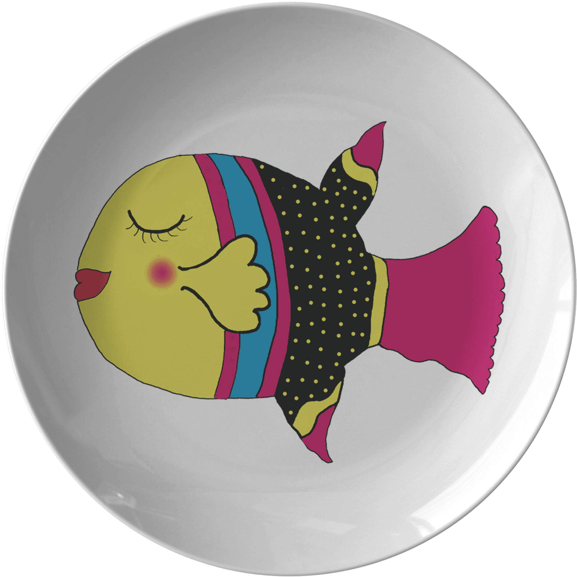 Sweet Fish Face Dinner Plate - 3352 Boy's Next Level Youth Cvc 3/4-sleeve Raglan Transparent PNG - 2000x2000 - Free Download on - Transparent PNG Free Download | PNGio