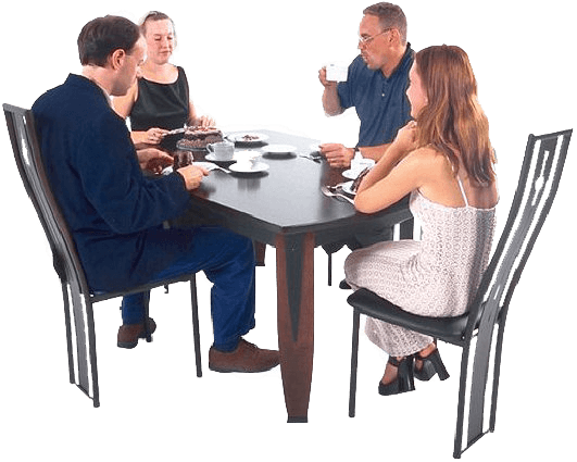 Dinner Png Download - People Sitting At Table Png Transparent PNG - 531x425 - Free Download on - Transparent PNG Free Download | PNGio
