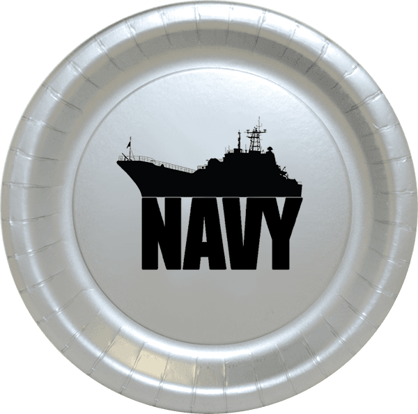 Click For Larger Picture Of Us Navy Ship Silver Dinner - Us Navy Party Supplies Transparent PNG - 600x595 - Free Download on - Transparent PNG Free Download | PNGio