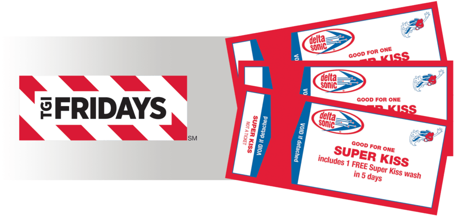 3 Super Kiss Car Washes And Free Dinner At Tgi Fridays, - Tgi Fridays Frozen Flings Whoopie Pies, Chocolate Dipped, Transparent PNG - 1024x475 - Free Download on - Transparent PNG Free Download | PNGio