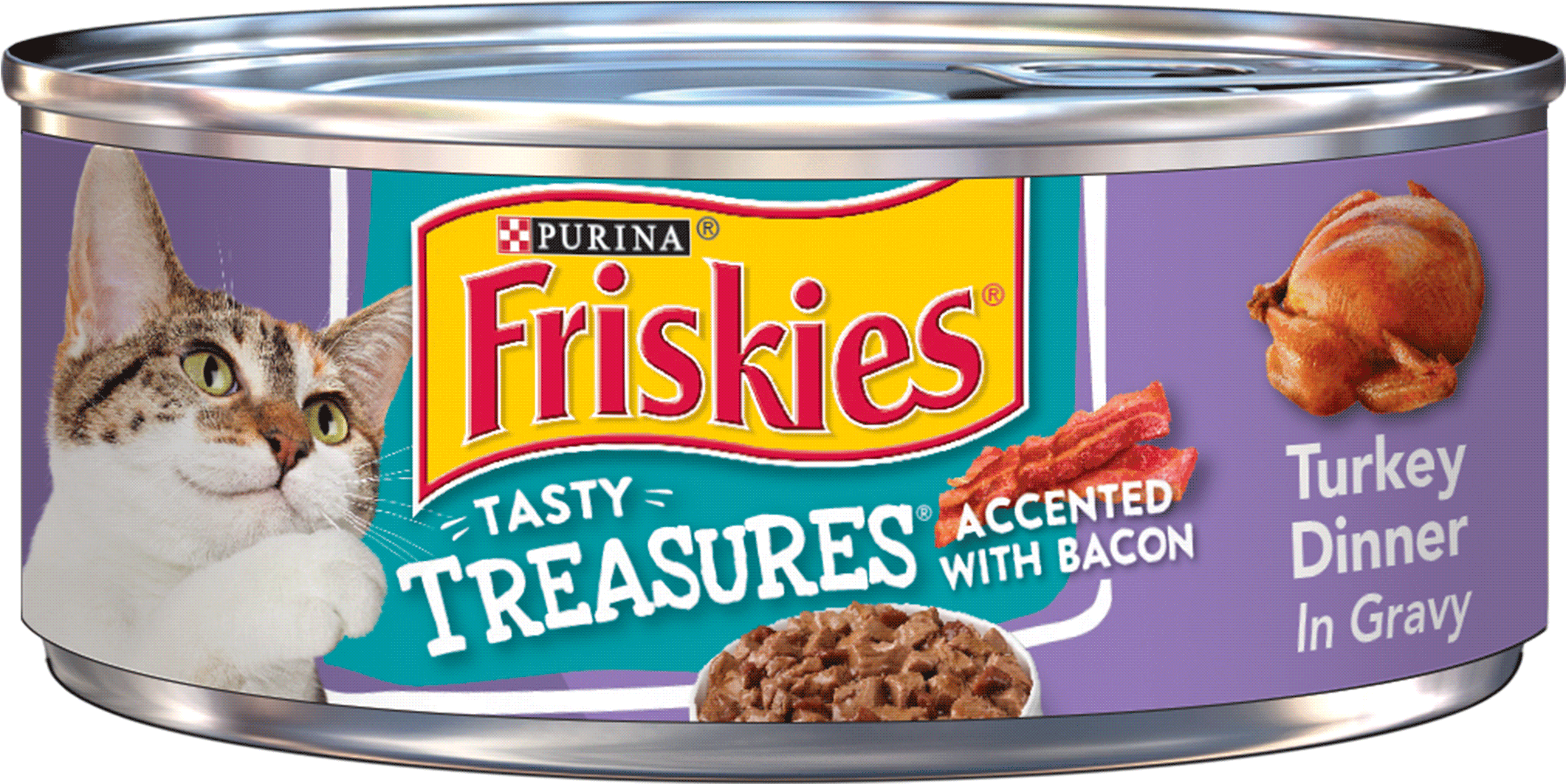 Purina Friskies Tasty Treasures Turkey Dinner In Gravy - Friskies Cat Food Transparent PNG - 2400x2400 - Free Download on - Transparent PNG Free Download | PNGio