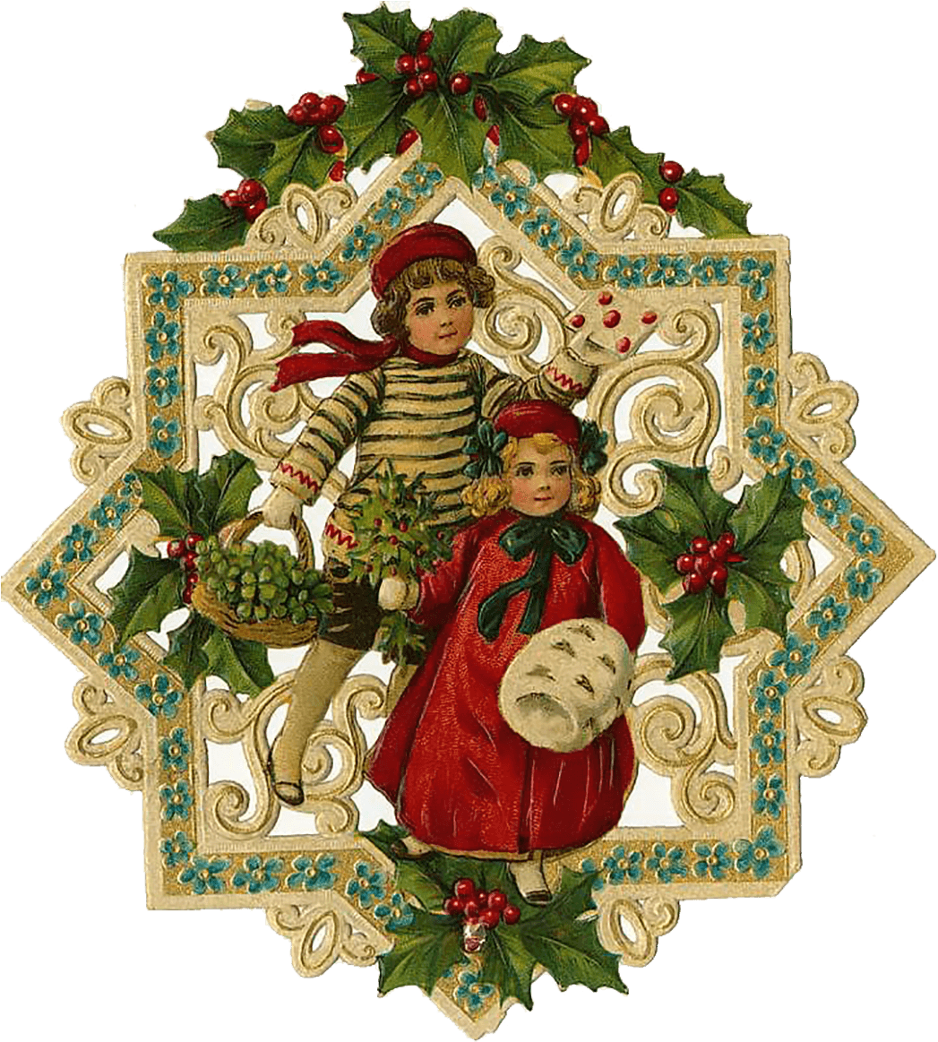 Victorian Holiday Dinner A Huge Success - Victorian Christmas Die Cut Transparent PNG - 1050x1179 - Free Download on - Transparent PNG Free Download | PNGio