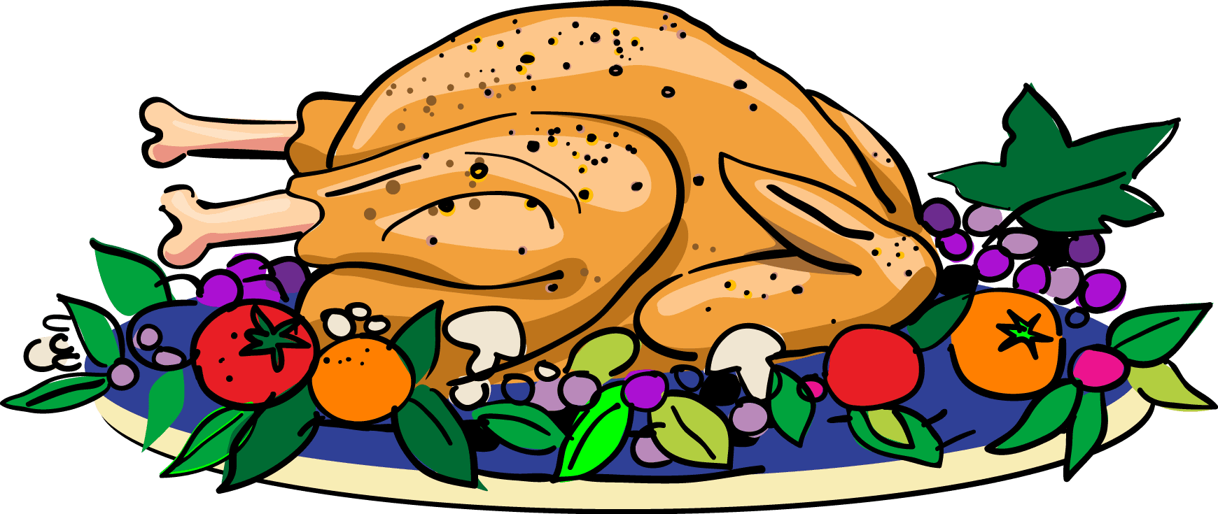 Thanksgiving Turkey Dinner Clipart, HD Png Download - Transparent PNG Free Download | PNGio