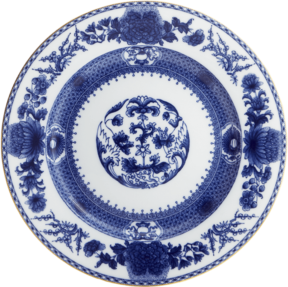 Imperial Blue Dinner Plate - Mottahedeh Blue Lace Dinner Plate, HD Png Download - Transparent PNG Free Download | PNGio