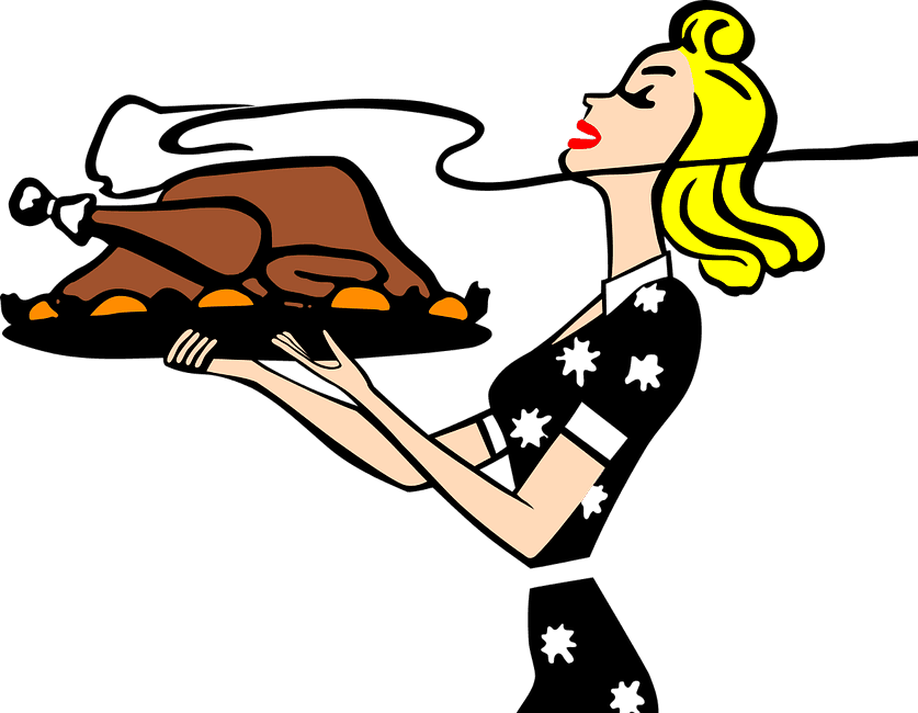 Dinner - Vintage Retro Thanksgiving, HD Png Download - Transparent PNG Free Download | PNGio