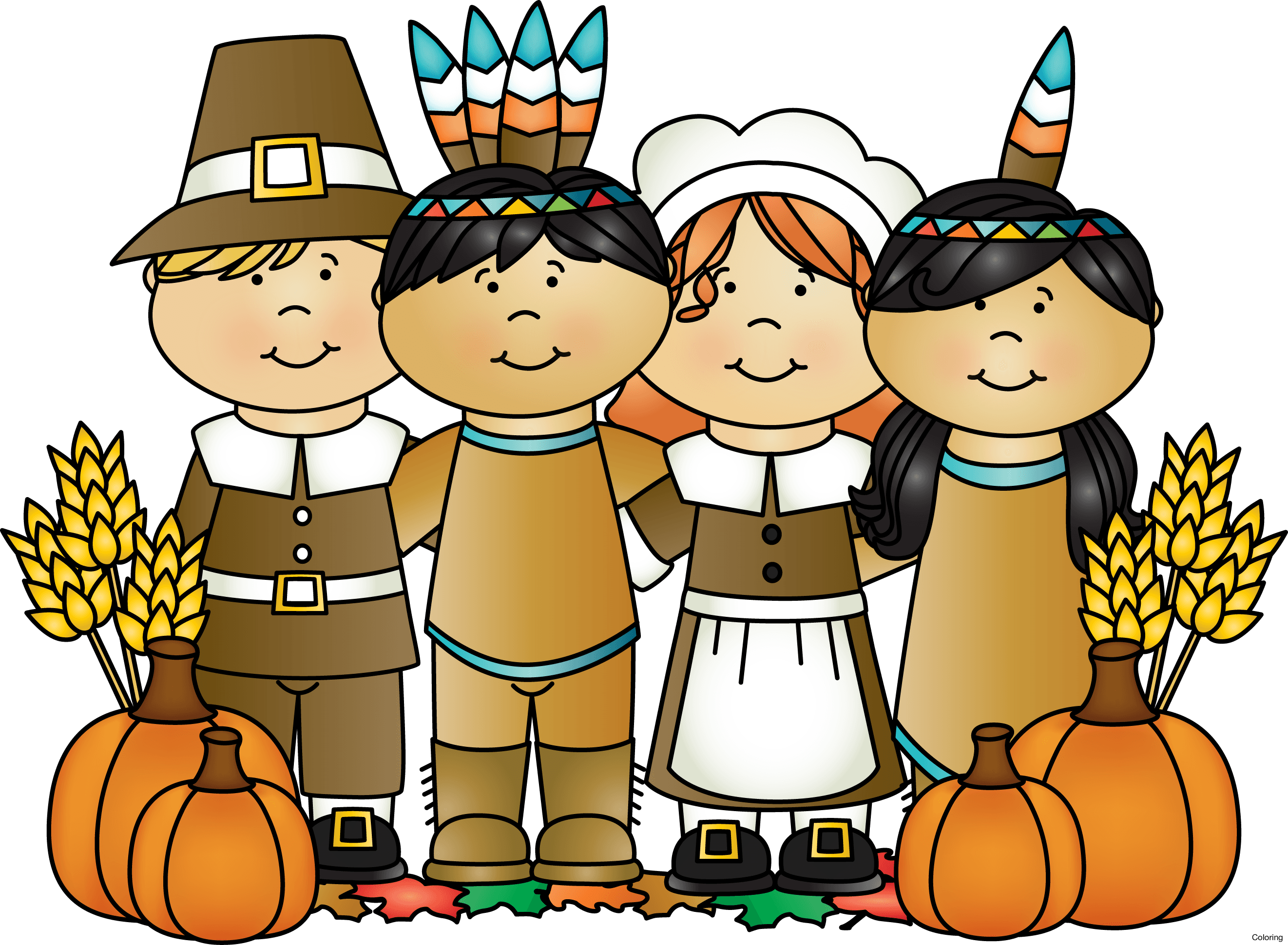 Banquet Images Astonishing Dinner - Thanksgiving Indian And Pilgrims, HD Png Download - Transparent PNG Free Download | PNGio