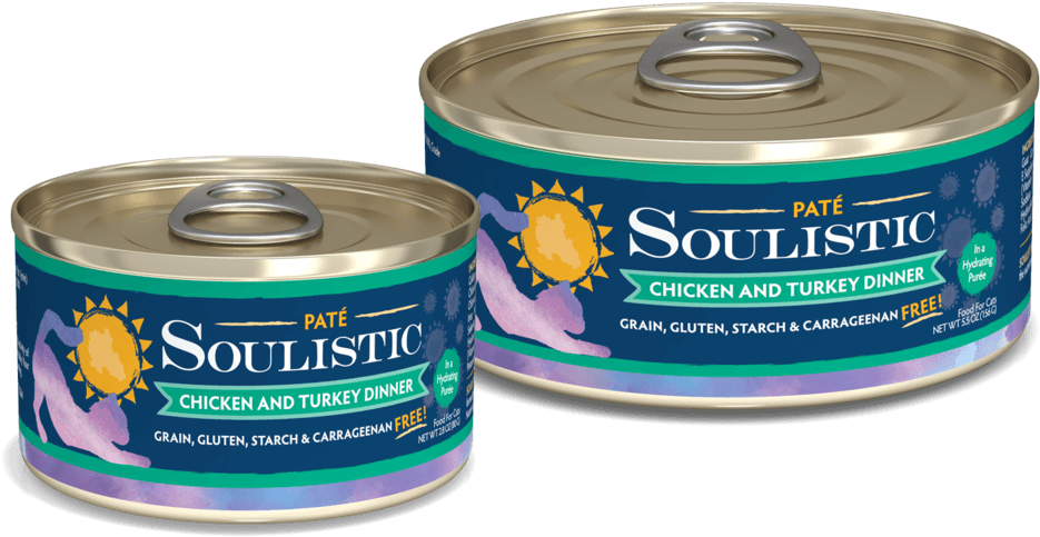 Soulistic Pates Chicken Turkey Lg Sm Cans V1r1 - Soulistic Pate Chicken Turkey, HD Png Download - Transparent PNG Free Download | PNGio