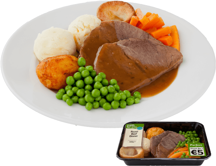 Transparent Roast Chicken Clipart - Beef Roast Dinner Clip Art, HD Png Download - Transparent PNG Free Download | PNGio