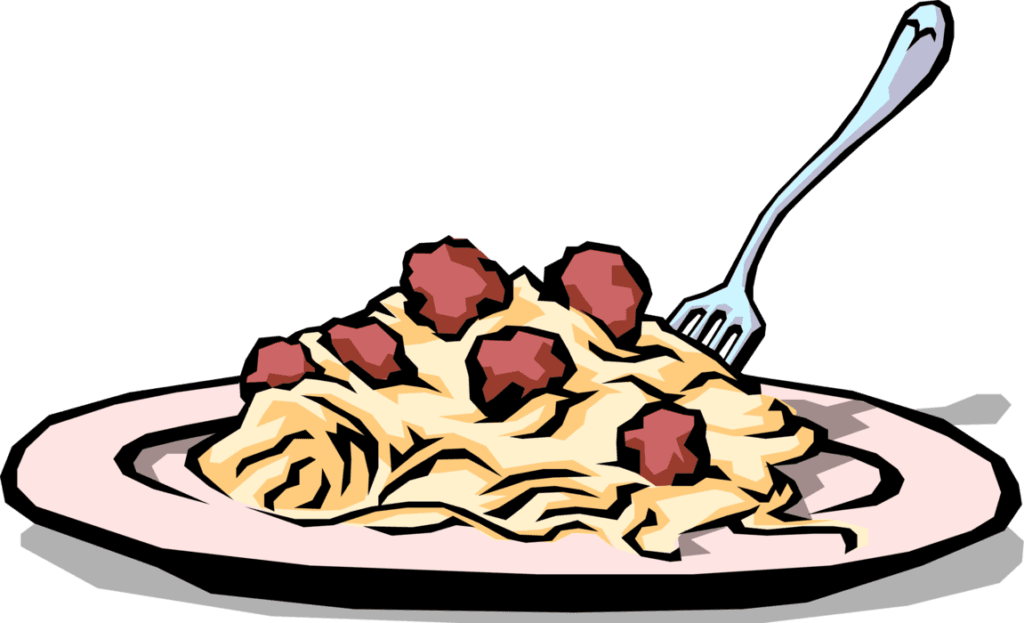 Foods Clipart Spaghetti 5 Dinner Clip Art Happy - Spaghetti Dinner Clip Art, HD Png Download - Transparent PNG Free Download | PNGio