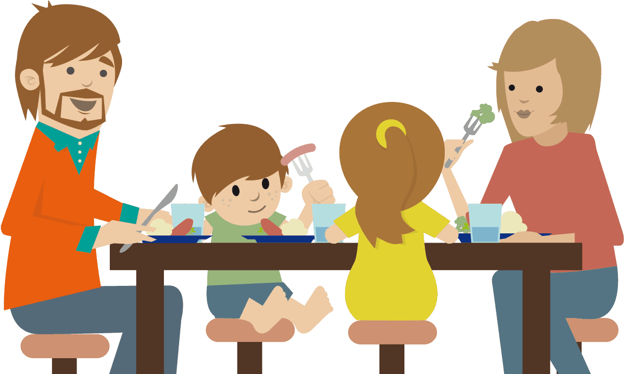 Make Parenting Fun And Rewarding With Love And Logic - Family Eating Dinner Clipart, HD Png Download - Transparent PNG Free Download | PNGio