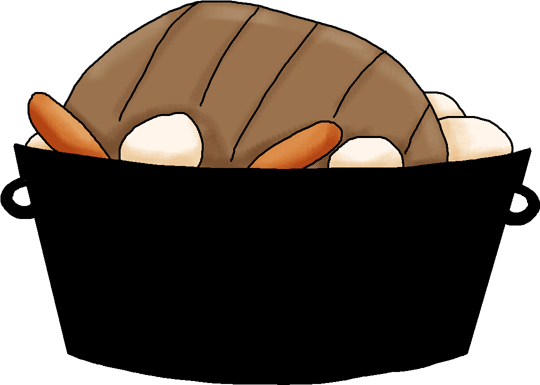 Harvest Roast Beef Dinner Clipart - Pot Roast Clip Art, HD Png Download - Transparent PNG Free Download | PNGio