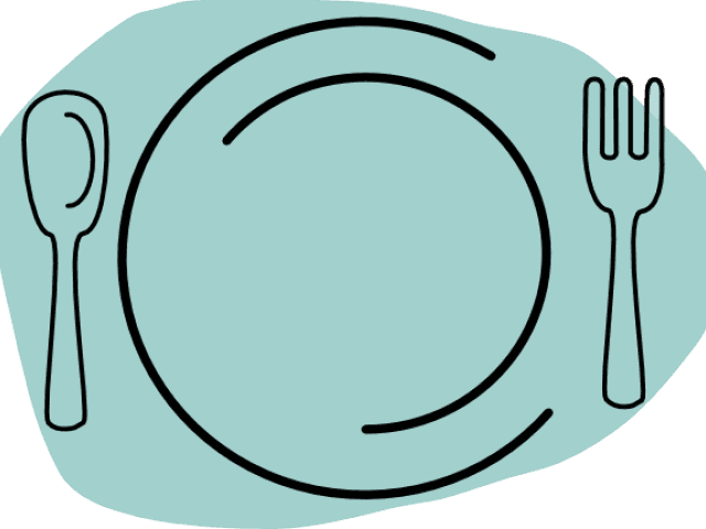Cutlery Clipart Thanksgiving Dinner Plate - Thanksgiving Plate Clipart, HD Png Download - Transparent PNG Free Download | PNGio