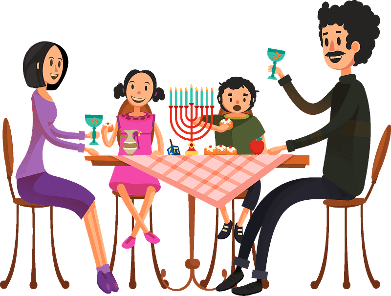 Hanukkah Dinner Clipart, HD Png Download - Transparent PNG Free Download | PNGio