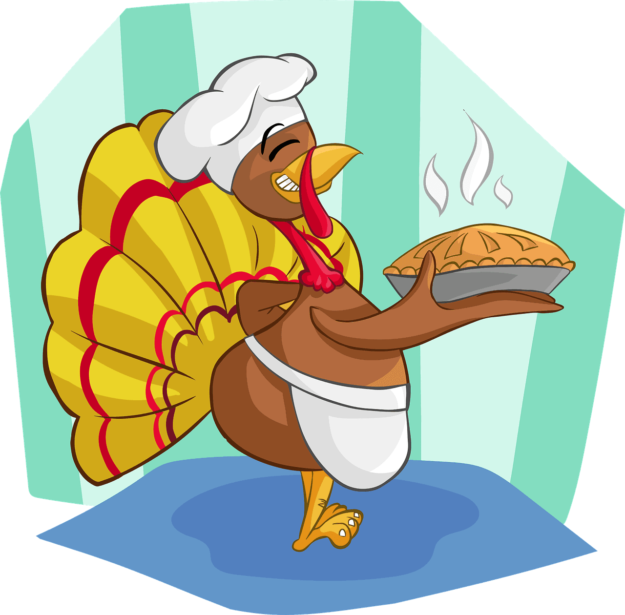 Turkey, Cook, Pie, Hat, Cook Hat, Cooking, Food, Dinner - Puns About Thanksgiving, HD Png Download - Transparent PNG Free Download | PNGio