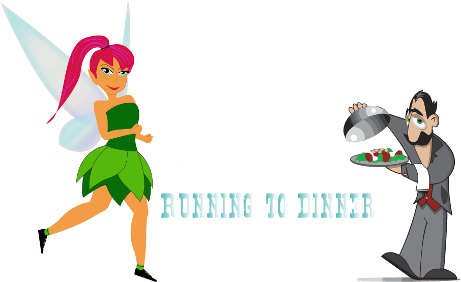 Running To Dinner - Cartoon, HD Png Download - Transparent PNG Free Download | PNGio