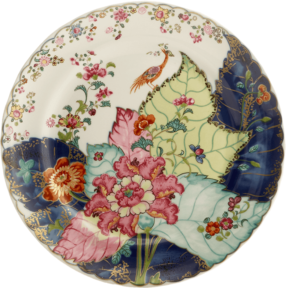Tobacco Leaf Dinner Plate - Mottahedeh Tobacco Leaf, HD Png Download - Transparent PNG Free Download | PNGio