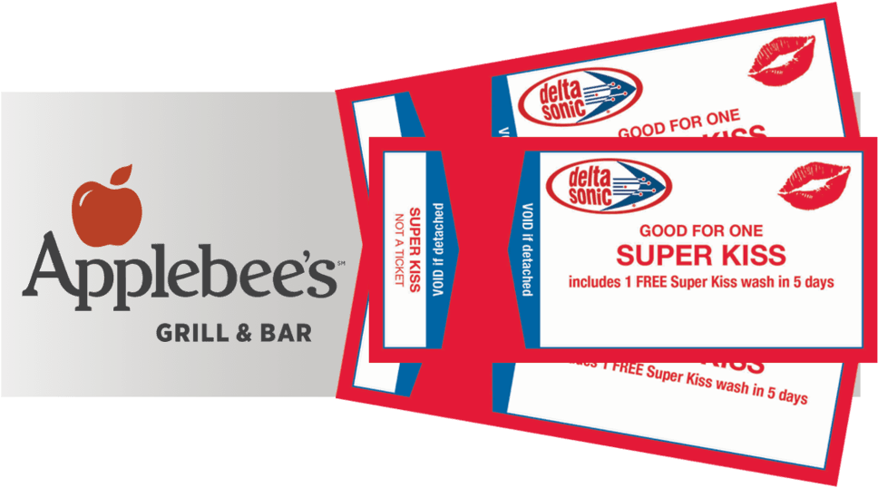 3 Super Kiss Car Washes And Free Dinner At Applebee"s - Applebees, HD Png Download - Transparent PNG Free Download | PNGio