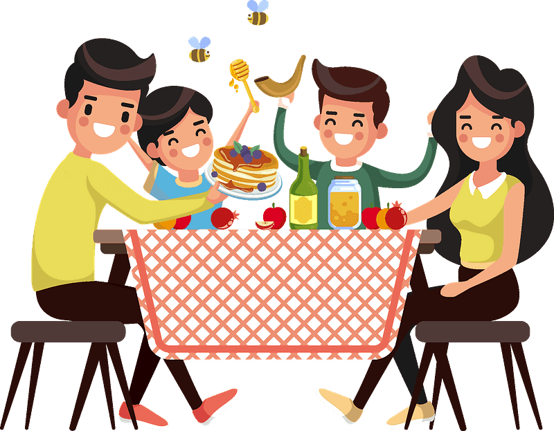 Rosh Hashanah Dinner Clipart, HD Png Download - Transparent PNG Free Download | PNGio