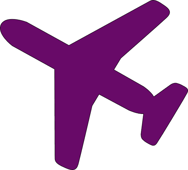 Purple Airplane Clip Art - Cartoon Airplane From Above - Free Transparent PNG Clipart Images Download. - Transparent PNG Free Download | PNGio