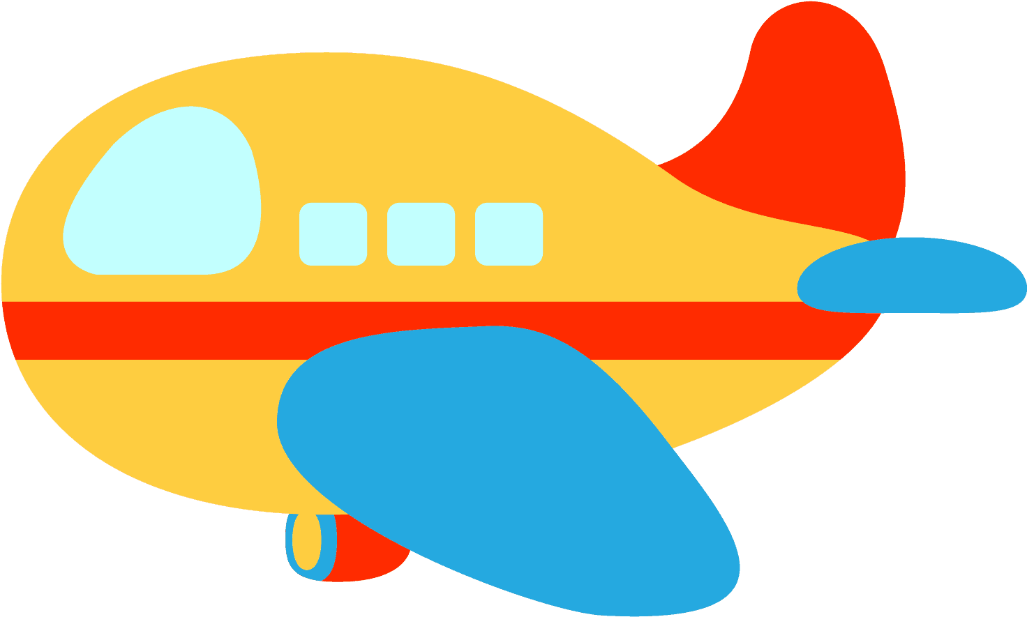 Meios De Transporte - Cute Airplane Clipart Png - Free Transparent PNG Clipart Images Download. - Transparent PNG Free Download | PNGio