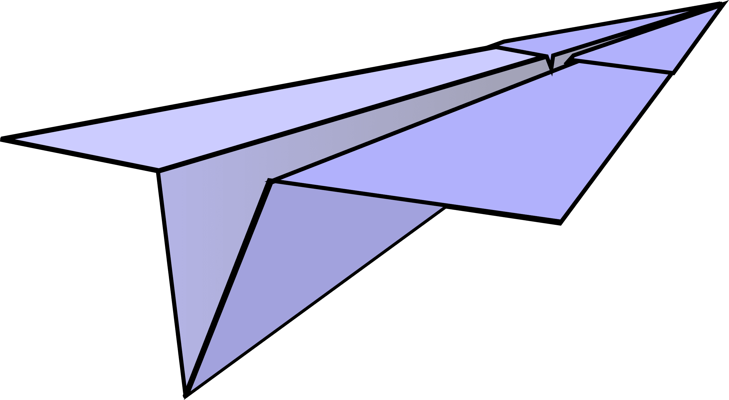 Paper Airplane Clipart Clip Art At Clker Com Vector - Free Clipart Paper Airplane - Free Transparent PNG Clipart Images Download. - Transparent PNG Free Download | PNGio