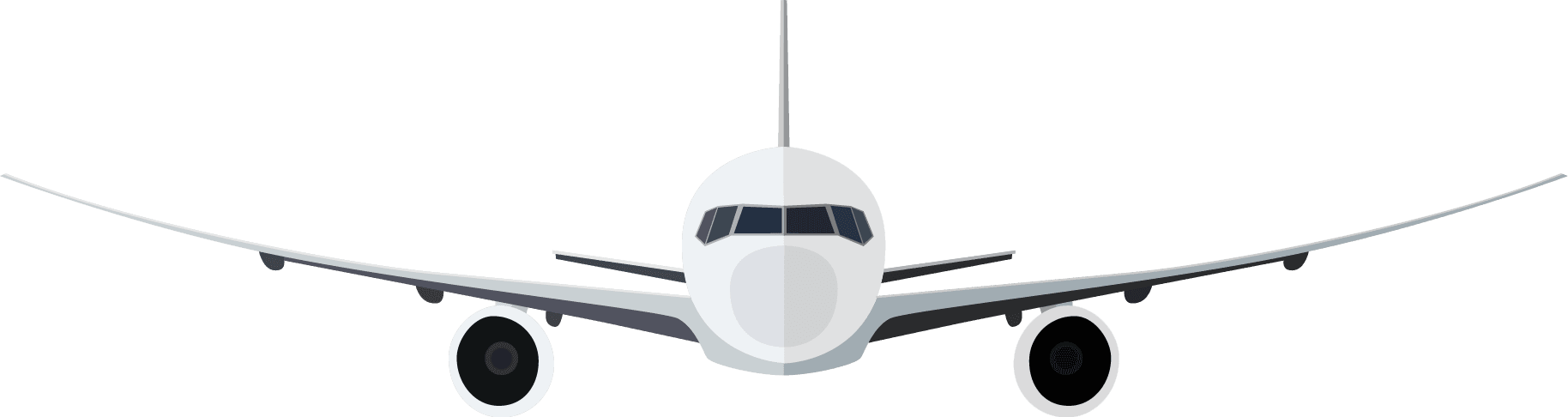 Aviation Clipart Air Travel - Airplane Front View Png - Free Transparent PNG Clipart Images Download. - Transparent PNG Free Download | PNGio