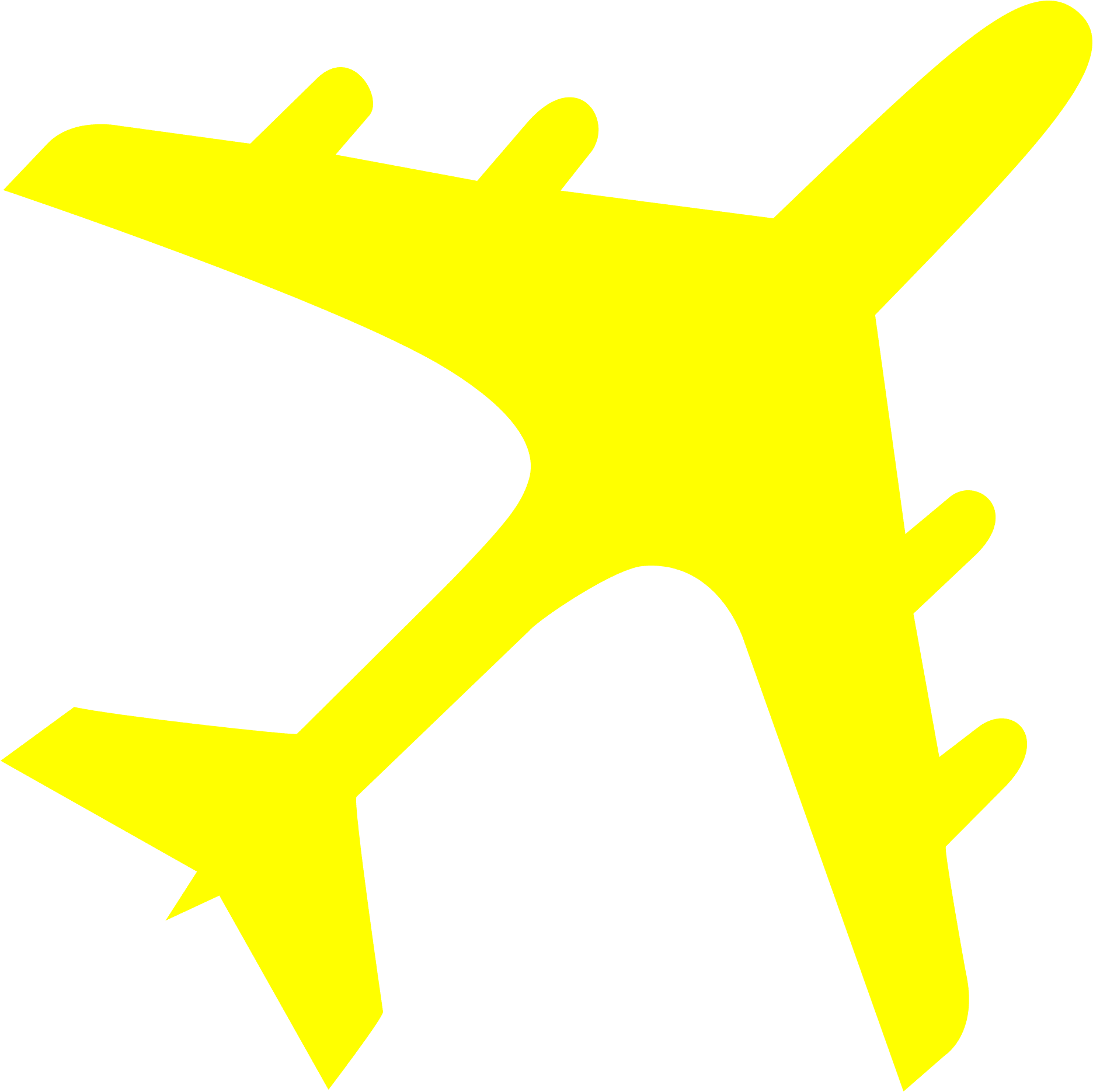 Jet Clipart Yellow - Yellow Airplane Clipart - Free Transparent PNG Clipart Images Download. - Transparent PNG Free Download | PNGio