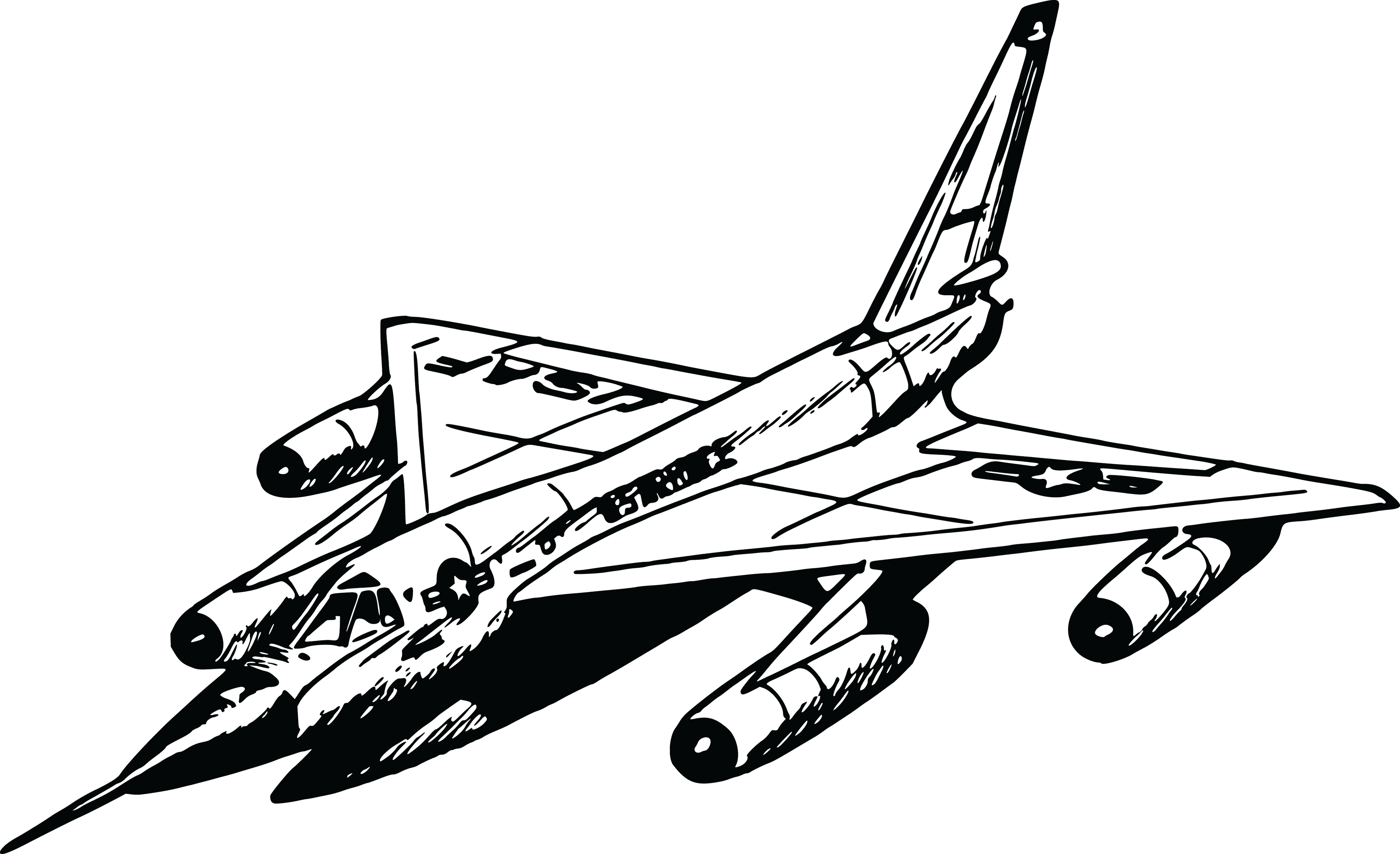 Free Clipart Of A Military Jet - Airplane Printable Coloring Pages - Free Transparent PNG Clipart Images Download. - Transparent PNG Free Download | PNGio