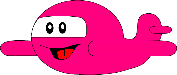 Airplane Clipart Cute Pink - Sad Airplane Clipart - Free Transparent PNG Clipart Images Download. - Transparent PNG Free Download | PNGio