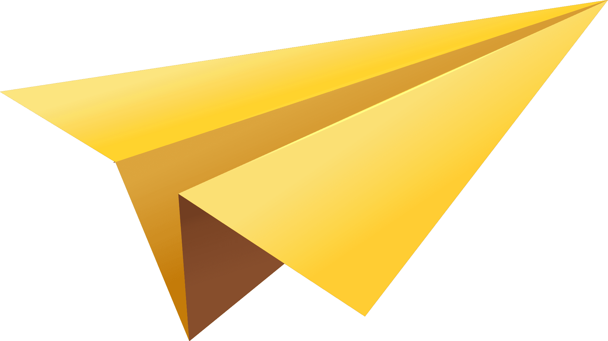 Paper Airplane Png - Yellow Paper Airplane Png - Free Transparent PNG Clipart Images Download. - Transparent PNG Free Download | PNGio
