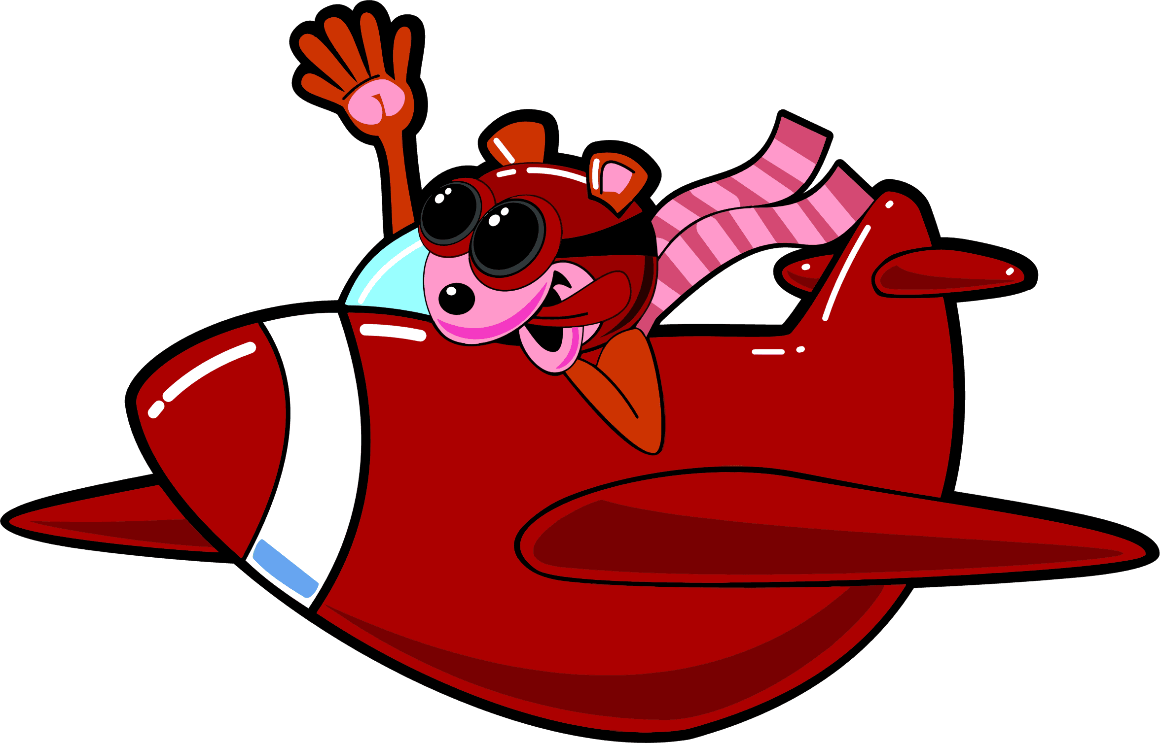 Cartoon Animal In Airplane - Airplane Cartoon - Free Transparent PNG Clipart Images Download. - Transparent PNG Free Download | PNGio